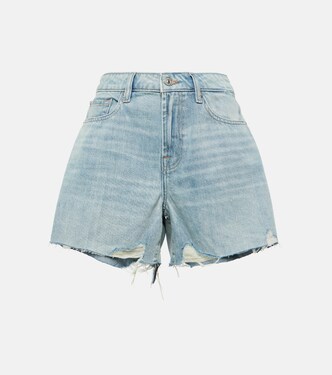Monroe high-rise denim shorts | 7 For All Mankind