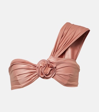 Floral-appliqué bikini top | Magda Butrym