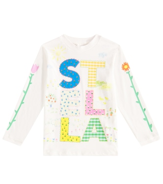 Logo cotton jersey top | Stella McCartney Kids