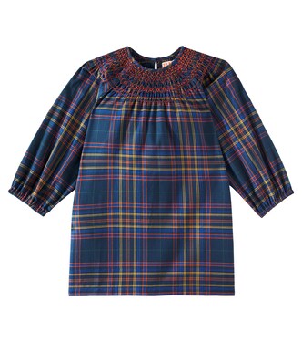 Robe en coton à carreaux | Tinycottons