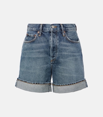 Dame high-rise denim shorts | Agolde