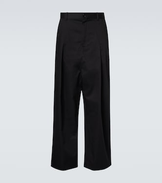 Low-rise cotton wide-leg pants | Loewe