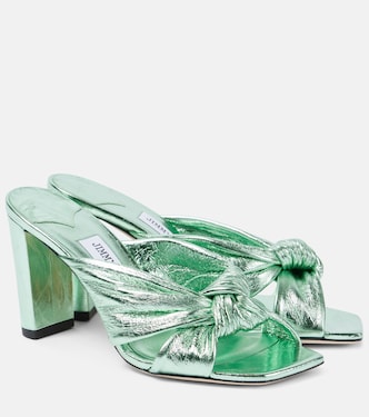 Avenue 85 metallic leather sandals | Jimmy Choo
