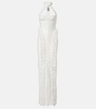 x Christopher Kane lace-trimmed maxi dress | Self-Portrait