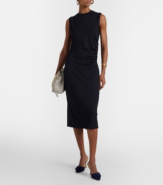 Vince, Sleeveless midi dress, Women, Beige, L, Dresses, Materialmix