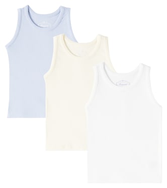 Athis set of 3 cotton tank tops | Bonpoint