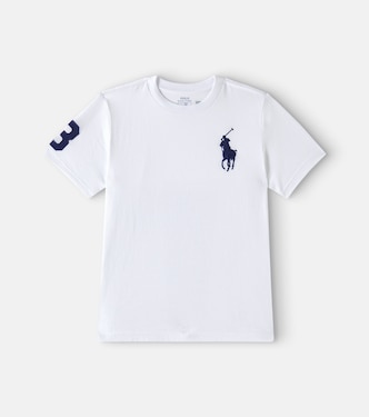 Embroidered cotton jersey T-shirt | Polo Ralph Lauren Kids