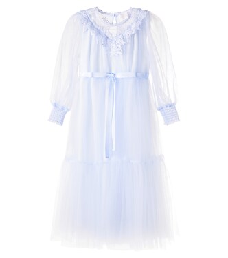 Lace-trimmed tulle dress | Petite Amalie  