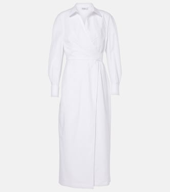 Cotton-blend twill wrap dress | Max Mara