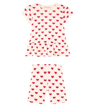 Printed cotton T-shirt and leggings set | Konges Sløjd