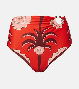 Taita printed high-rise bikini bottoms  | Johanna Ortiz