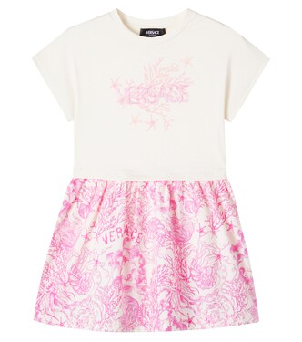 Barocco cotton T-shirt dress  | Versace Kids