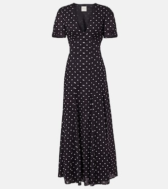Robe longue Paloma à pois | Posse