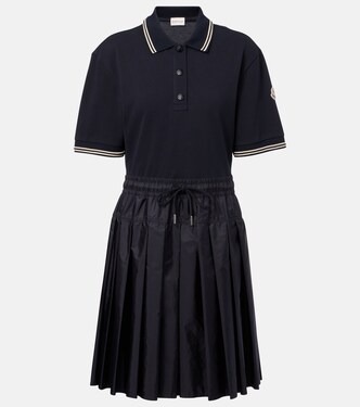 Technical cotton polo dress | Moncler