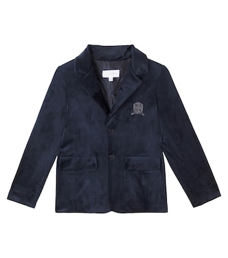 Embroidered velvet blazer | Patachou