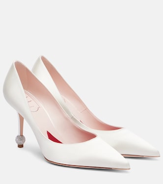 Bridal Pumps Vivier Marlene aus Satin | Roger Vivier