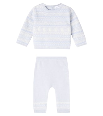 Baby wool and cashmere sweater and pants set | Tartine et Chocolat