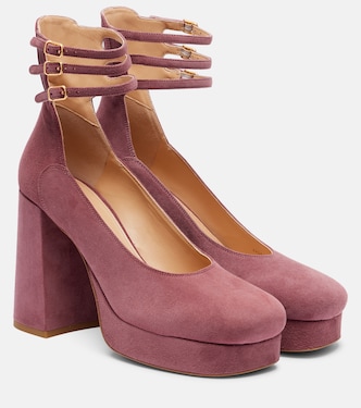 Loti 100 suede platform pumps | Chloé