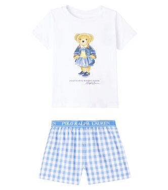 Polo Bear cotton jersey pajamas | Polo Ralph Lauren Kids
