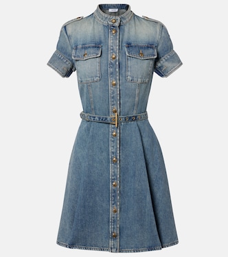 Belted denim shirt dress | McQueen