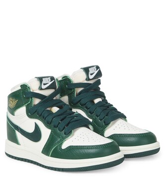 Jordan 1 Retro leather high-top sneakers | Nike Kids