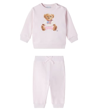 Baby cotton-blend sweatshirts and sweatpants set | Polo Ralph Lauren Kids