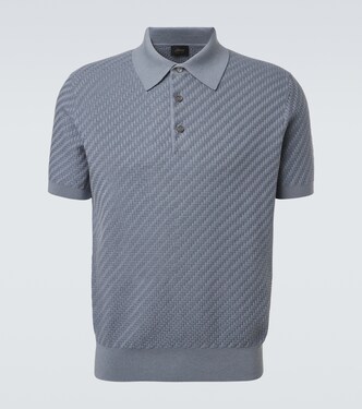Cotton, silk, and cashmere polo shirt | Brioni