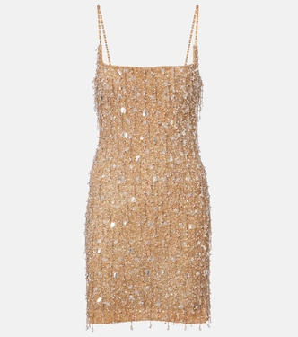Drops of Champagne embellished minidress | Là Fuori