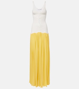 Verner cutout lace-trimmed jersey maxi dress | Christopher Esber