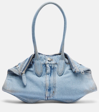 Schultertasche Manta Medium aus Denim | McQueen