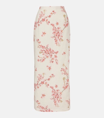 Lirica Paraiso linen maxi skirt | Agua by Agua Bendita