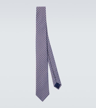 Silk-blend jacquard tie | Giorgio Armani