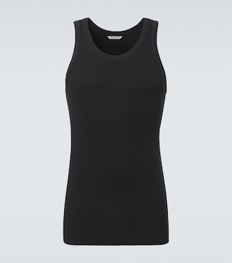 Ribbed-knit cotton tank top | Auralee