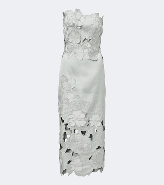 Nikola guipure lace midi dress | Costarellos