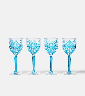 Set of 4 crystal wine glasses | Les-Ottomans