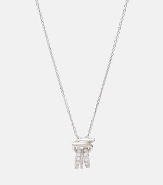 Gancini crystal-embellished necklace | Ferragamo