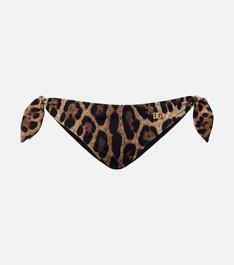 Leopard-print bikini bottoms | Dolce&Gabbana