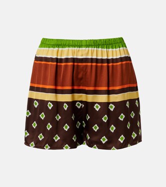 Tia printed satin shorts | Faithfull
