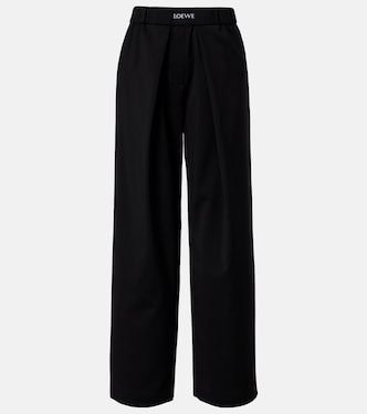  Gerade Mid-Rise-Hose aus Wolle | Loewe