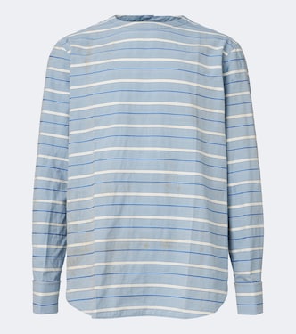 Camicia in twill di cotone a righe | Prada