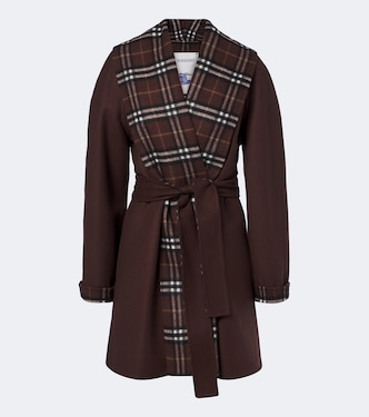 Verona Burberry Check belted wool coat | Burberry