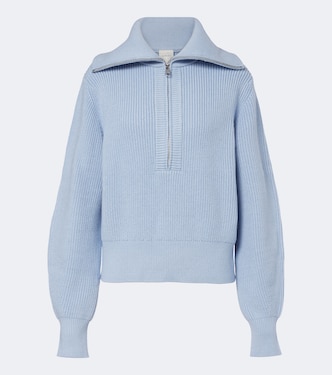 Maura ribbed-knit half-zip sweater | Varley