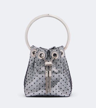 Bolso saco Bon Bon Micro con lunares | Jimmy Choo
