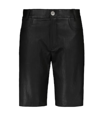 Sofiane leather Bermuda shorts | Stouls