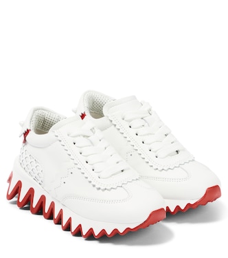 Shark leather sneakers | Christian Louboutin Kids
