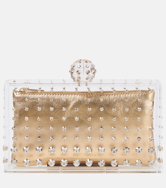 Tequila crystal-embellished clutch | Aquazzura