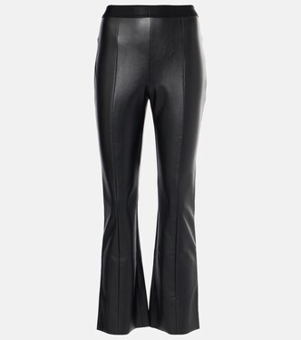 Pantalon évasé Jenna en cuir synthétique | Wolford