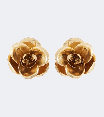 Gladiolus 18kt gold-plated earrings | Jennifer Behr