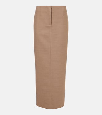 Script low-rise midi skirt | Entire Studios