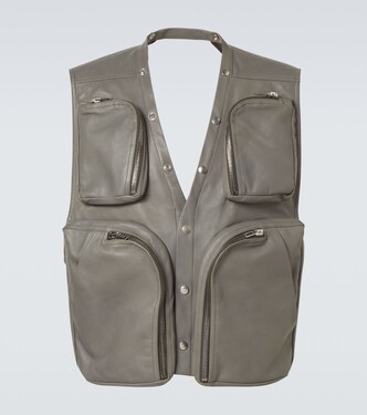 Leather vest | Rick Owens